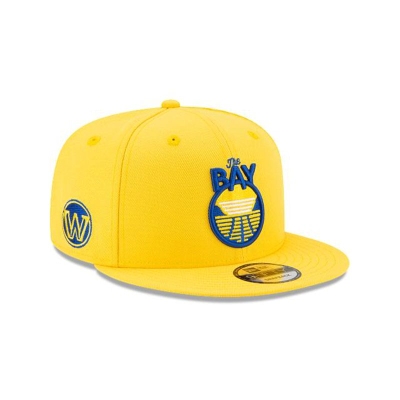 Sapca New Era Golden State Warriors NBA Statement Edition 9FIFTY Snapback - Galbeni